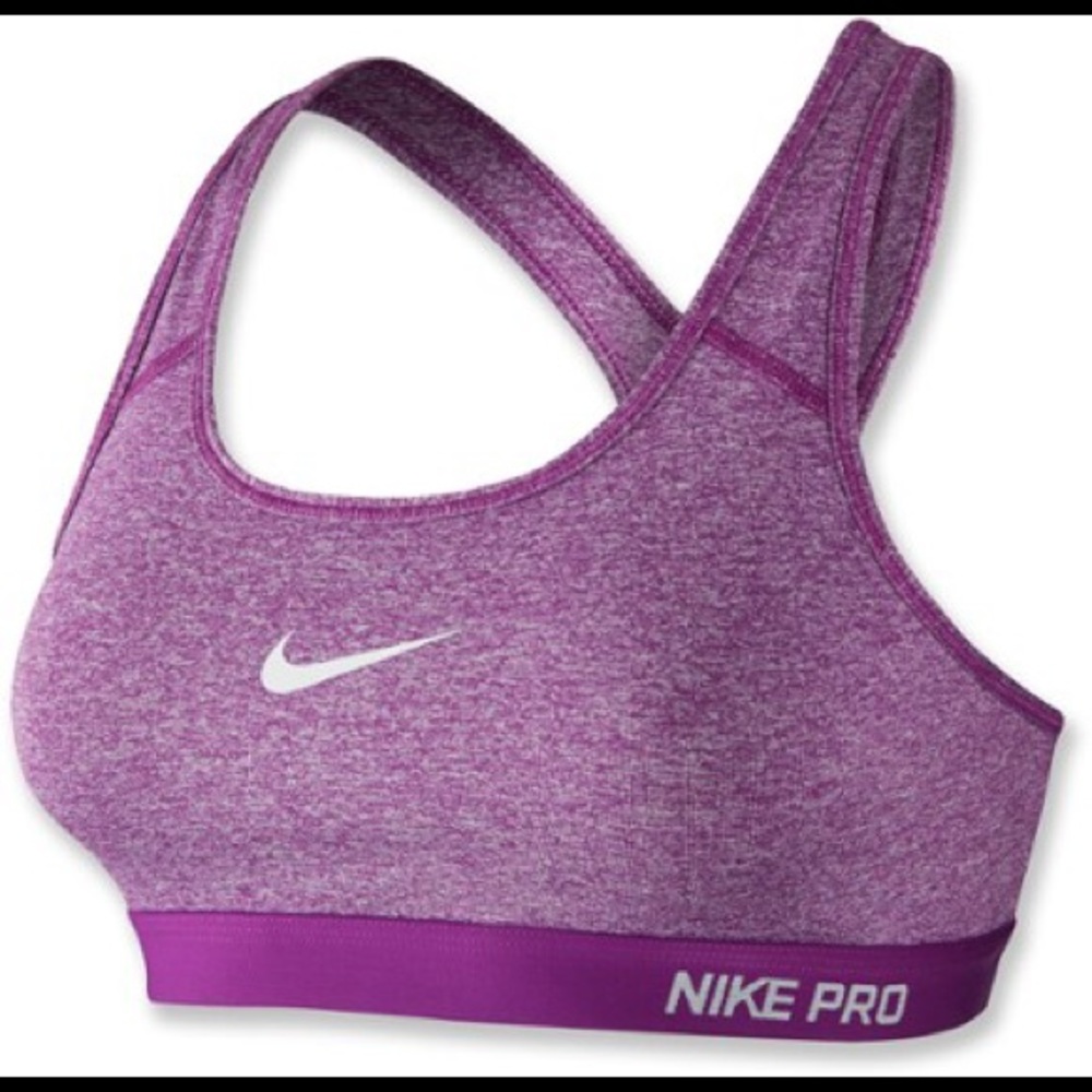 NWOT Nike Pro Sports Bra Purple Heather